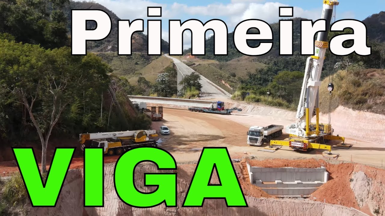 BR 381 - Primeira VIGA a ser COLOCADA na ponte da PRAINHA!