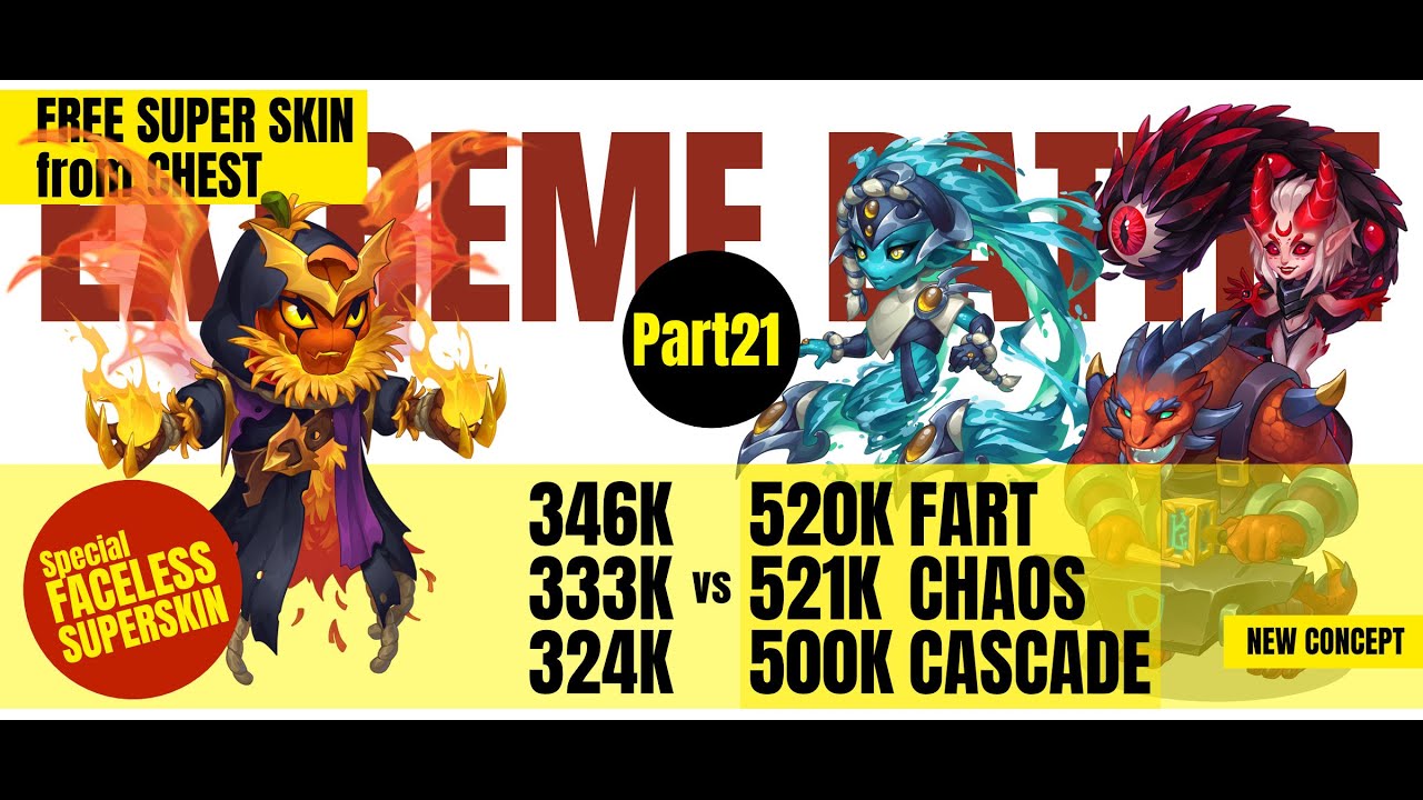 FREE SUPER SKIN FACELESS TESTING - EXTREME BATTLE #part21