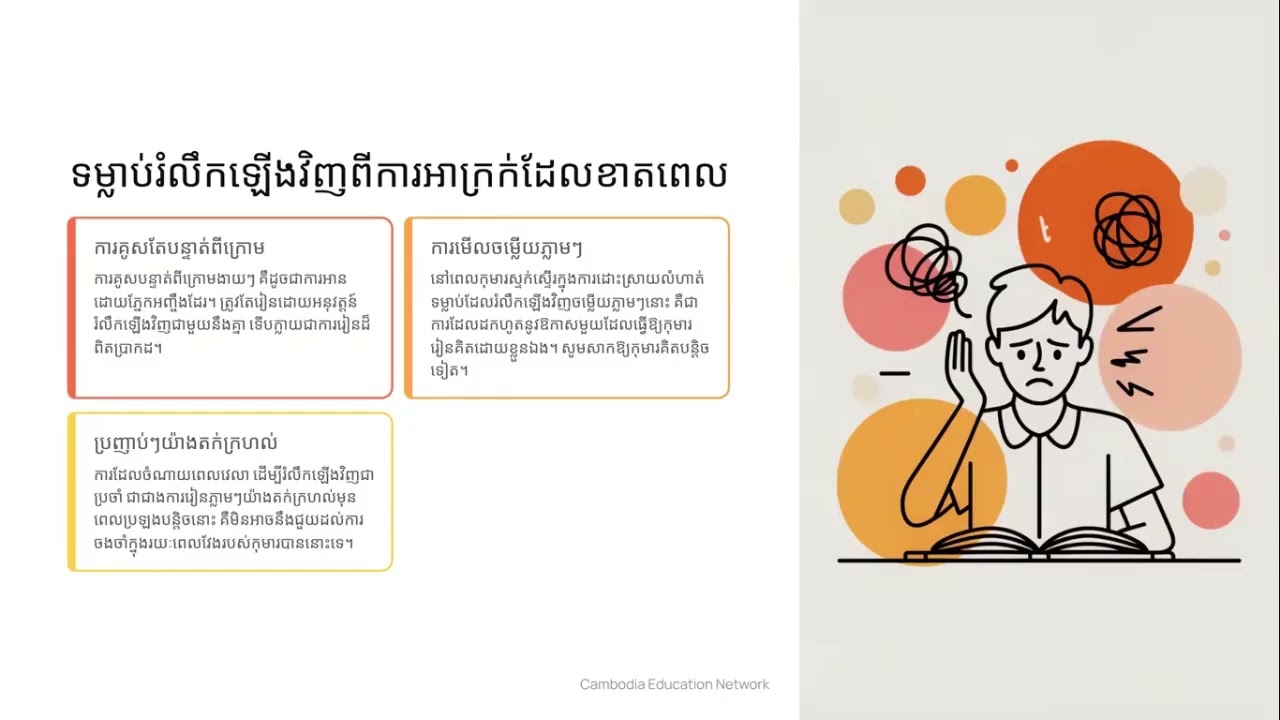 សារៈសំខាន់នៃការរំលឹក និងវិធីសាស្ត្រដែលមានប្រសិទ្ធភាព (E 3-8)