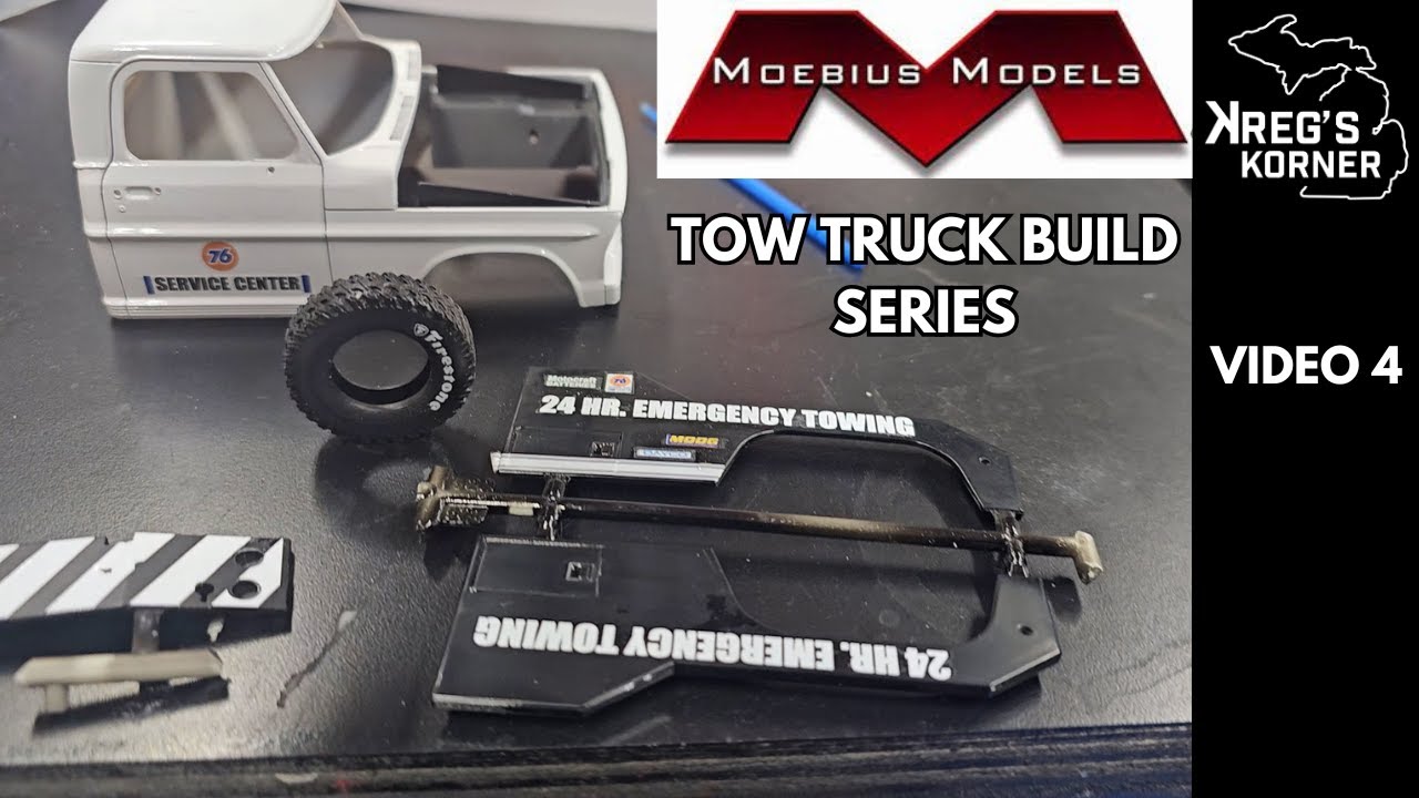 MOEBIUS TOW TRUCK BUILD SERIES, VIDEO 4 #modelcars #moebius