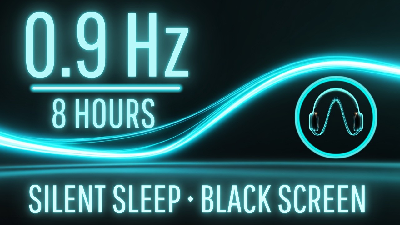 Pure Delta Sleep – 0.9 Hz Frequency | Black Screen