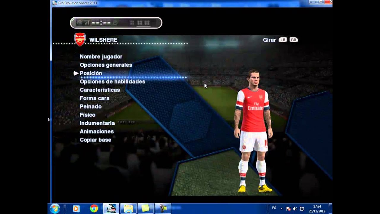 pes 2013 editado