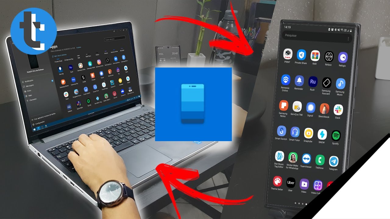 MEU SMARTPHONE SAMSUNG NO WINDOWS!!!! | App Seu Telefone