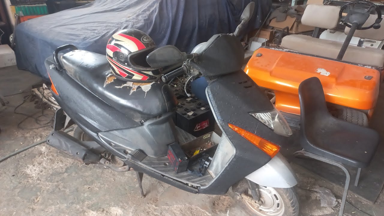 Honda beat scooter saved from scrapyard