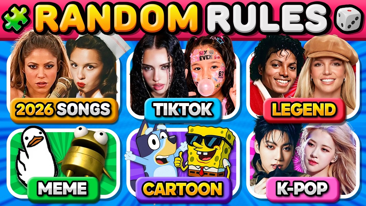 Save One Song: RANDOM Rules, 8 Songs Challenge | Music Quiz 2026