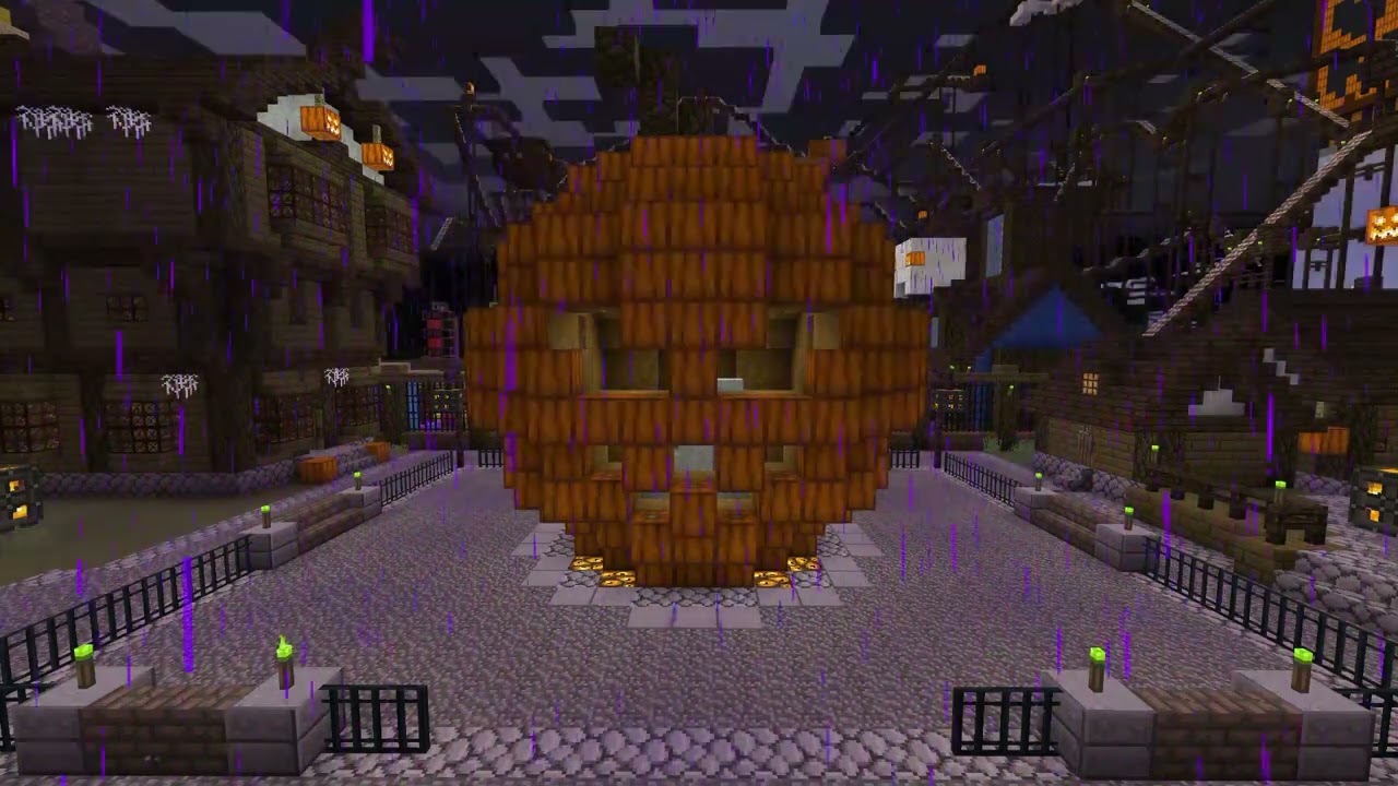 Minecraft | Relaxing Video #18 | 8 Hours | Rain Sounds