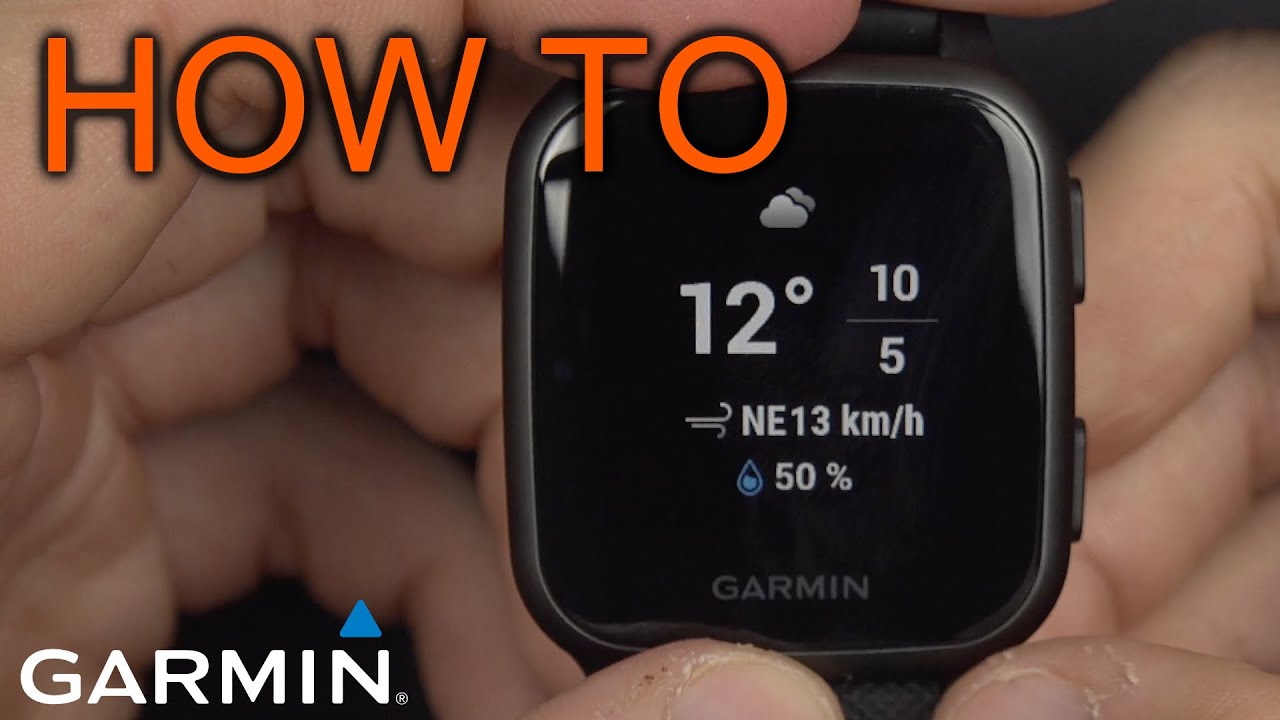 How to use the Weather Widget on Garmin Venu