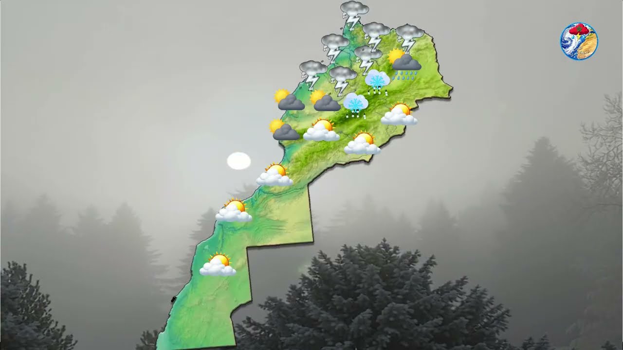 🔴 حذاري مستوى احمر 🌊 اليوم وغدا وامطار عاصفية وقوية⛈️ نشرة انذارية رسميا من الارصاد الجوية المغربية