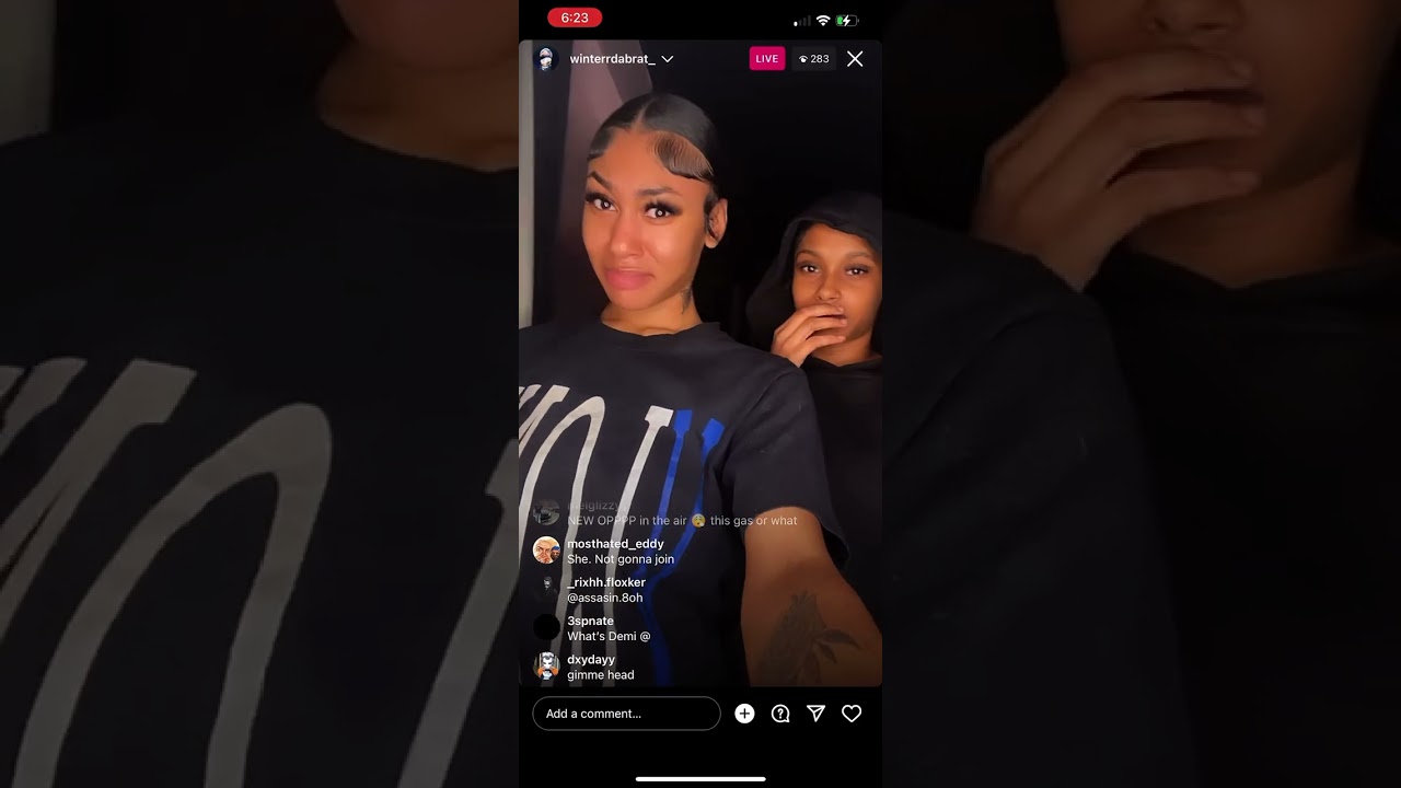 Winter da brat ig live with baddie friend 01/14/23
