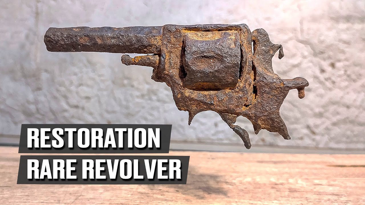 An American revolver lay in the ground for 140 years!  You will be surprised! Restoration of antique