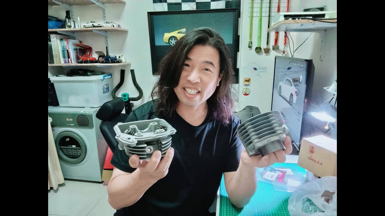 迪爵A125E GY6引擎吃機油修復 DIY維修紀錄PART1(更換汽缸/ 活塞/缸頭)  還有後續呦..請看part2