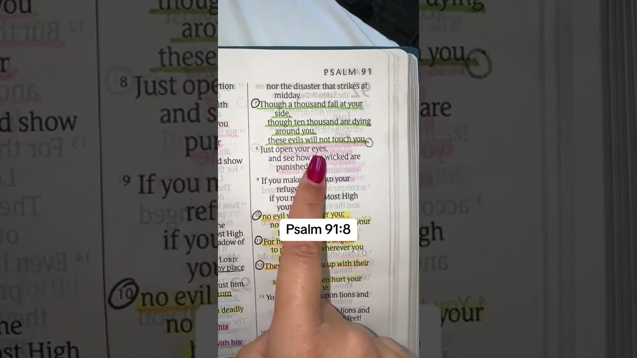 Psalm 91:8 – Fear Not, God Protects You ❤️
