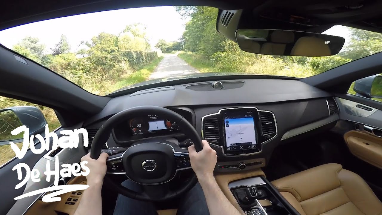 2016 Volvo XC90 Inscription T6 AWD 320hp POV test drive GoPro