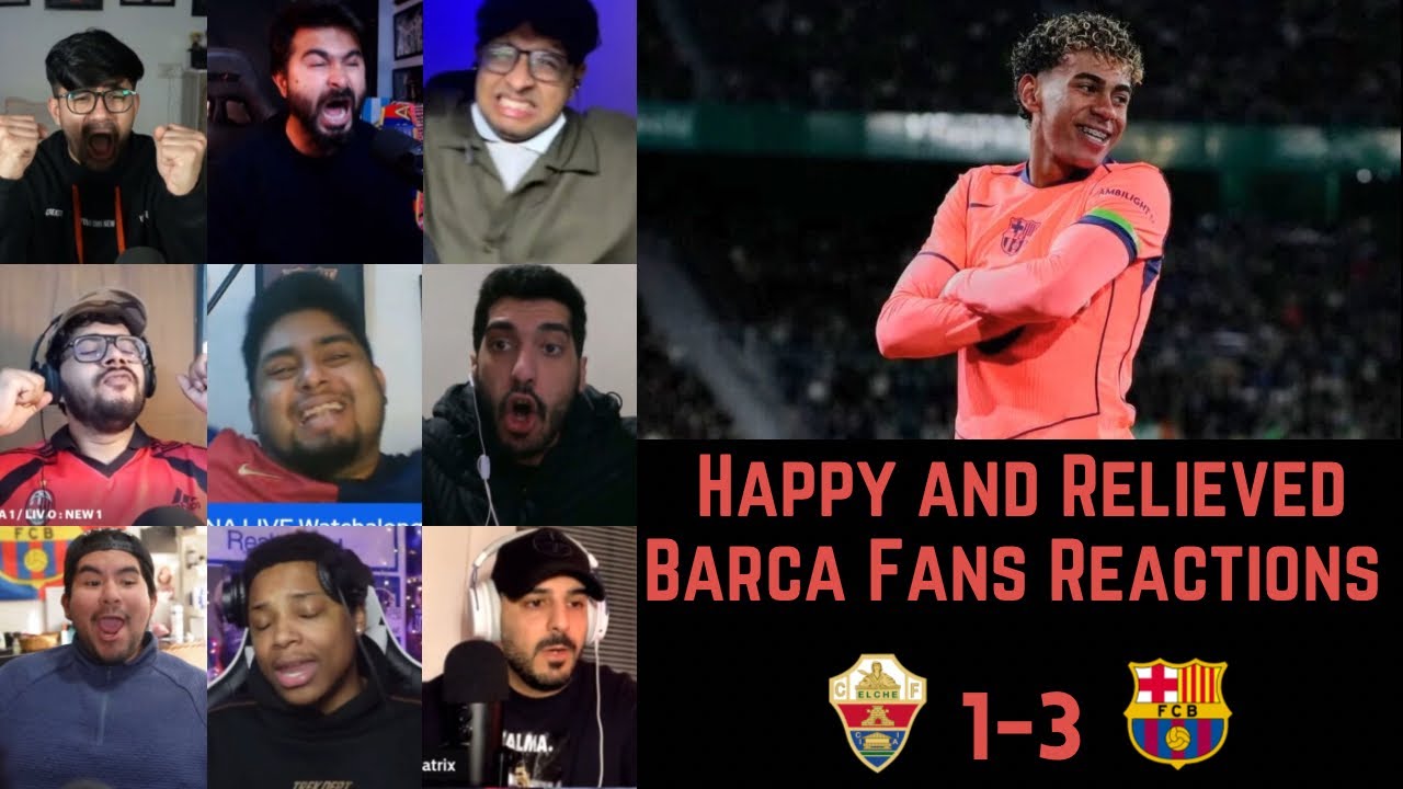 Happy and Relieved Barca Fans Reactions to ELCHE 1-3 BARCELONA | La Liga GW 22