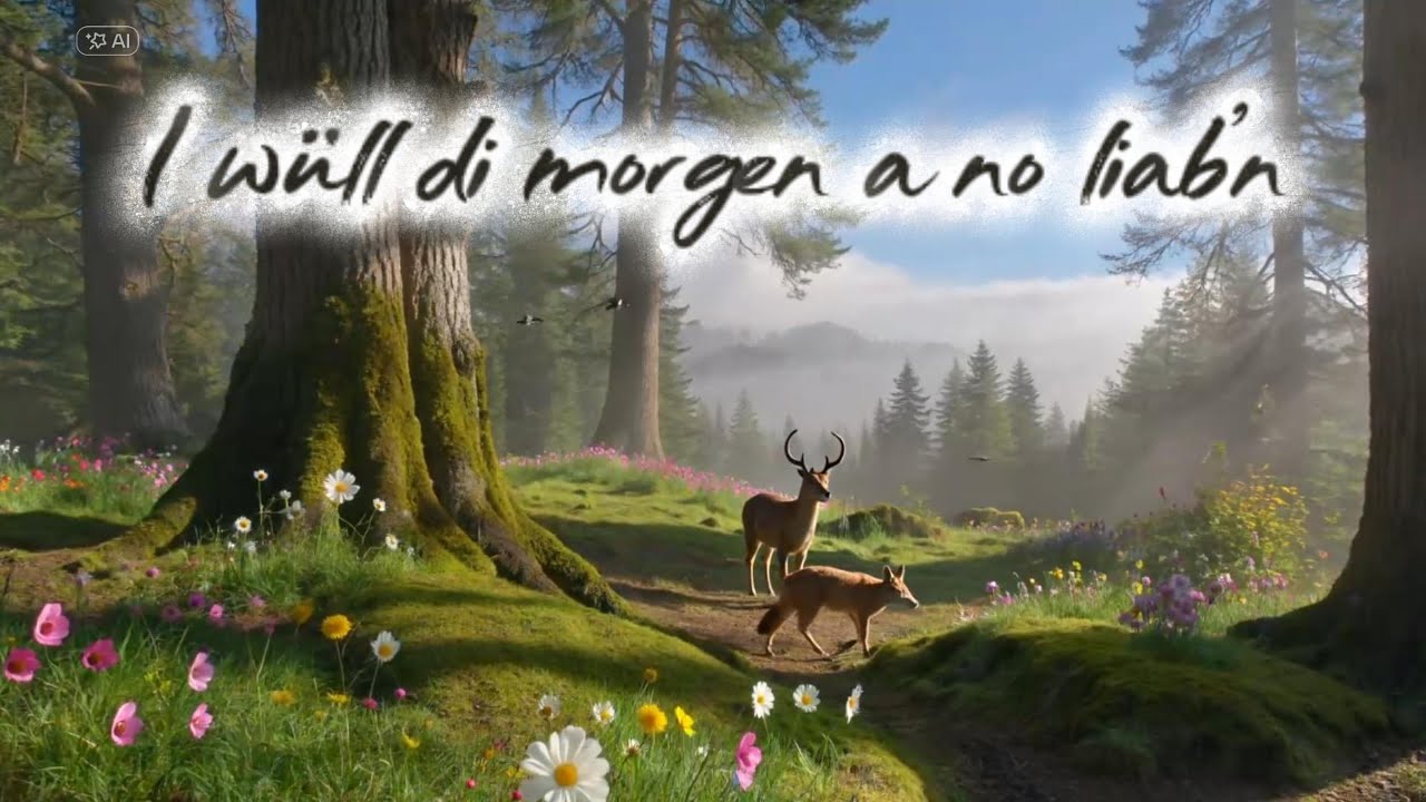 I wüll di morgen a no liab’n - 💚 Für meine Frau Nadine – meine Waldhexe