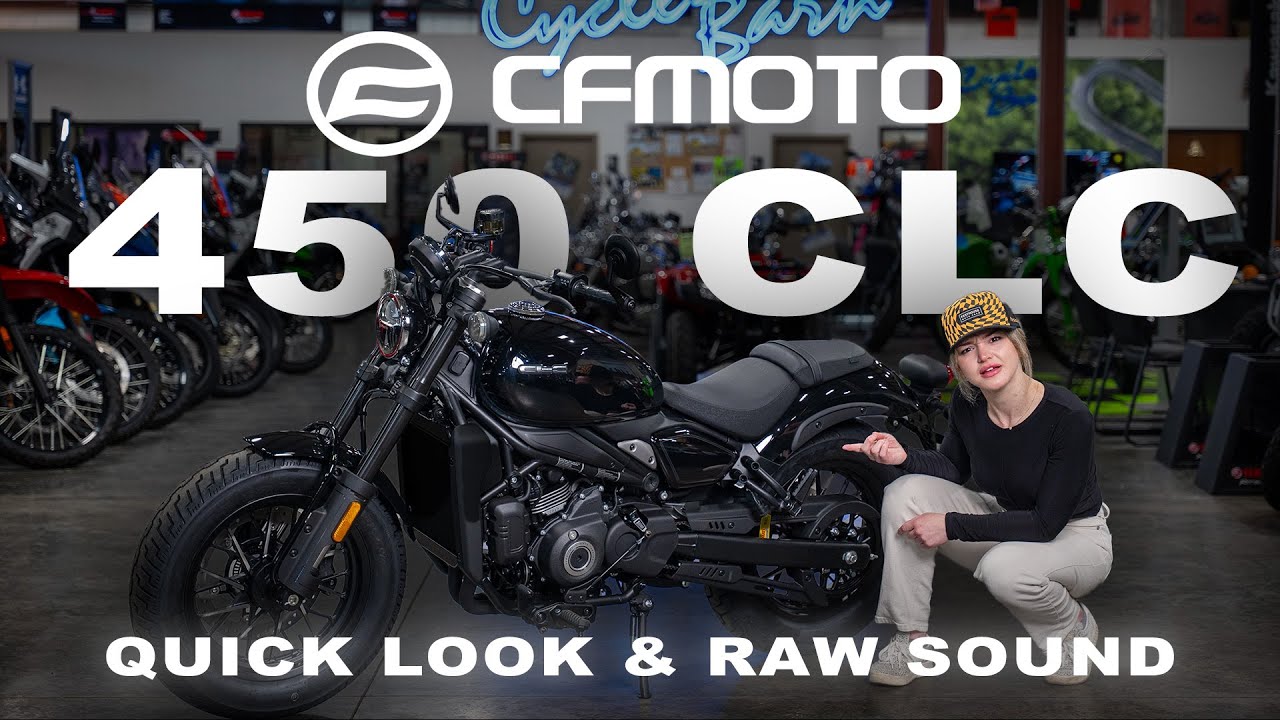 Hidden Gem Cruiser? 2025 CFMoto 450CL-C Review + Raw Exhaust Sound | Cycle Barn
