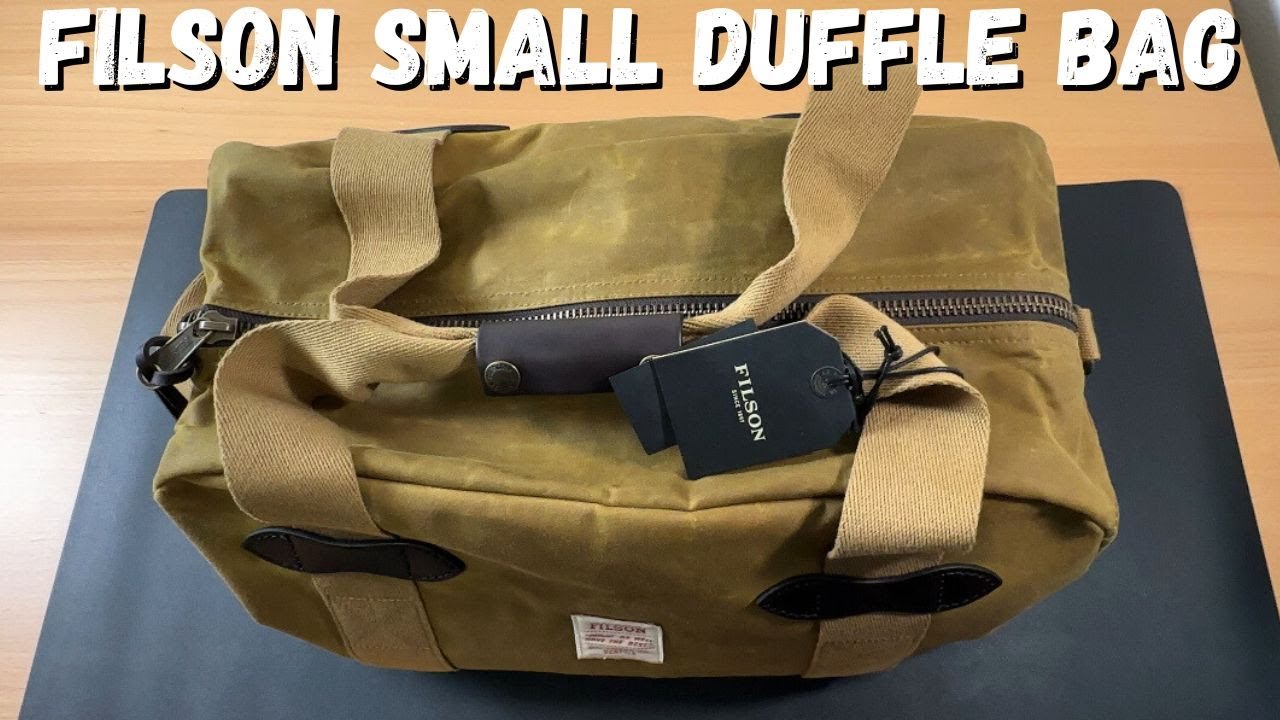 Filson Small Tin Cloth Duffle Bag!