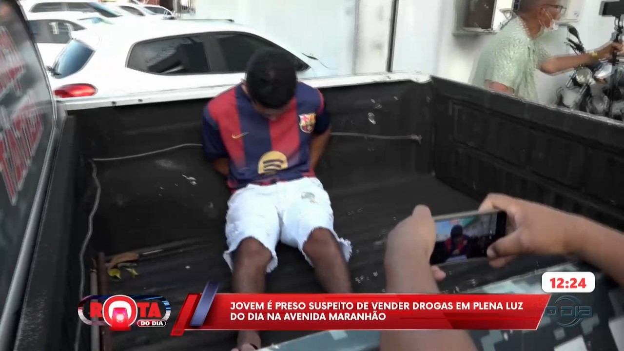 Jovem é preso suspeito de vender drogas em plena luz do dia na avenida Maranhão 13 03 2026