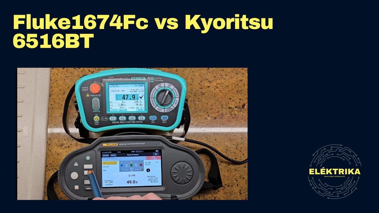 Fluke 1674Fc vs Kyoritsu 6516BT