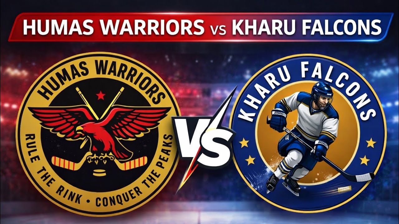 Royal Enfiled Ice Hockey Season 3 || 2026 HUMAS WARRIORS V/S KHARU FALCONS 2nd  HALF 