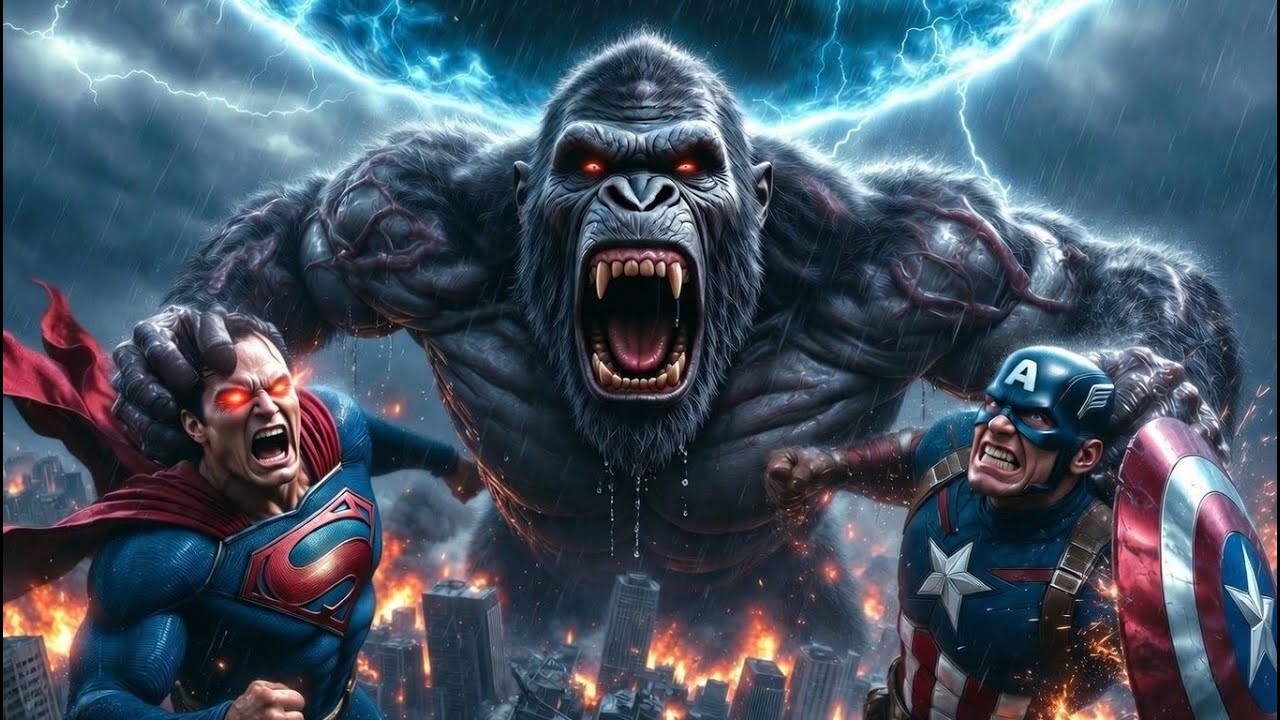 KONG VS THE AVENGERS | SUPERMAN & CAPTAIN AMERICA | RIFT OF WORLDS
