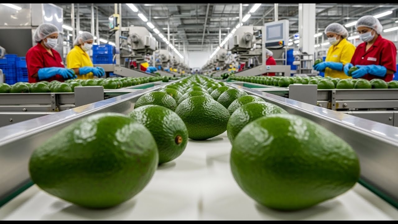 Inside a Modern Avocado Processing Plant: From Fresh Avocados to Finished Products