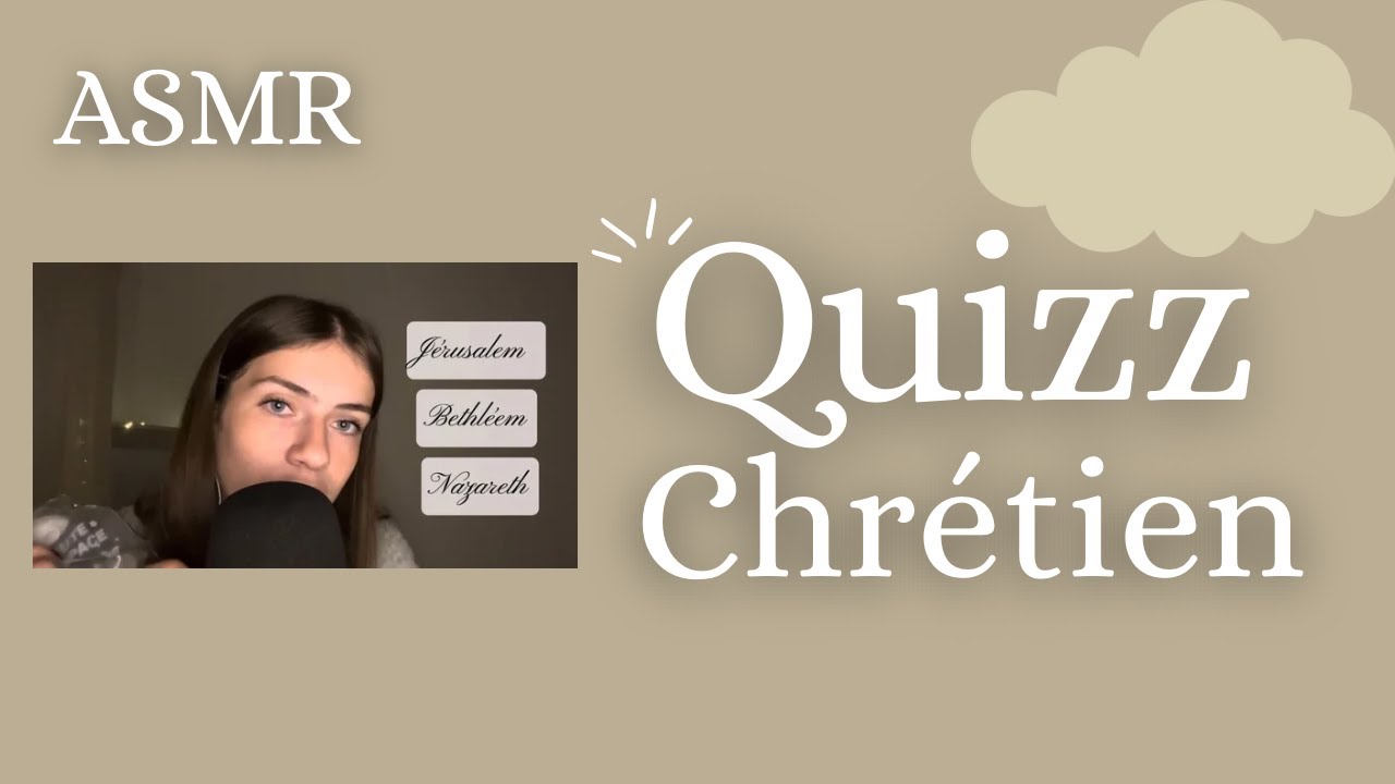 ASMR/ Quizz chr&eacute;tien ! 📜🤎