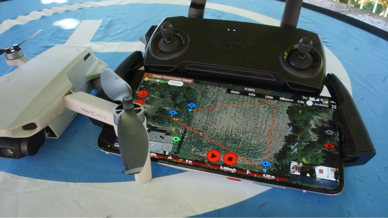 CON QUESTA APP IL DJI MAVIC MINI VOLA DA SOLO, A WAYPOINT | DRONE IN VOLO AUTOMATICO