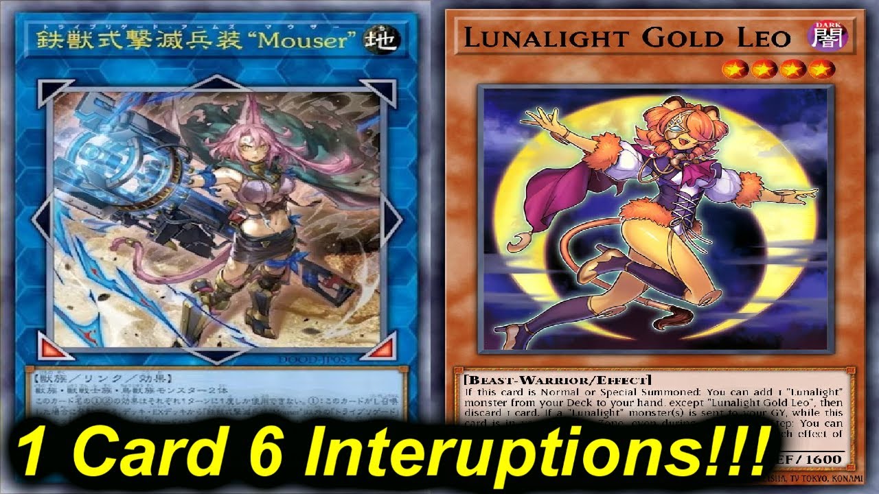 1 Card 6 INTERUPTIONS | UNFAIR Boost | NEW Tri-Brigade Lunalight is NUTS!!!! | Yu-Gi-Oh!