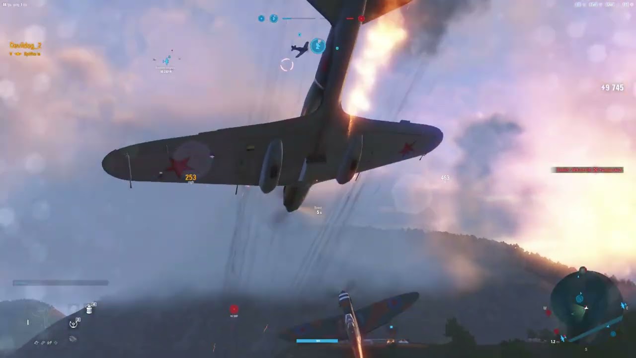 World Of Warplanes-  Spitfire  Lone Survivor