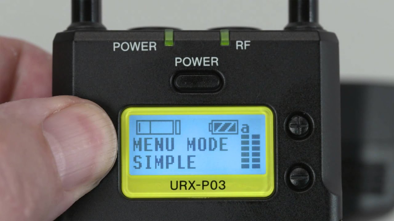 Sony UWP-D Operation