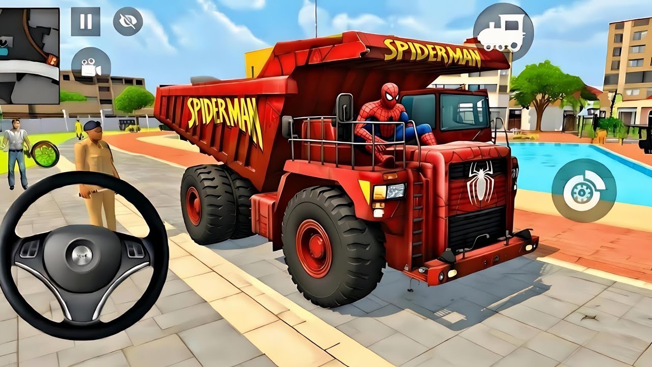 🤑Indian Thift Auto Simulator🤩Indian Showroom Purchase😯Modified Spiderman Dumper Truck & Bike🥳Game