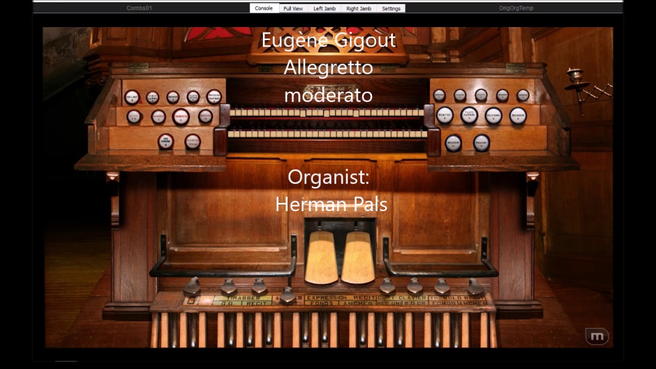 Eugène Gigout Allegretto moderato (Hauptwerk Oloron, Cracow Cantius, Metz, Friesach)