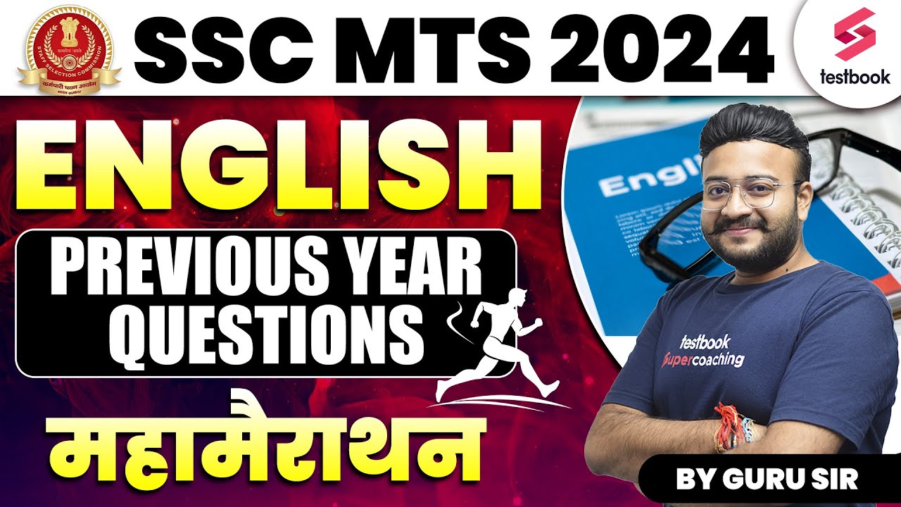 English for SSC MTS 2024 | SSC MTS English Previous Year Paper Marathon By Guru Sir