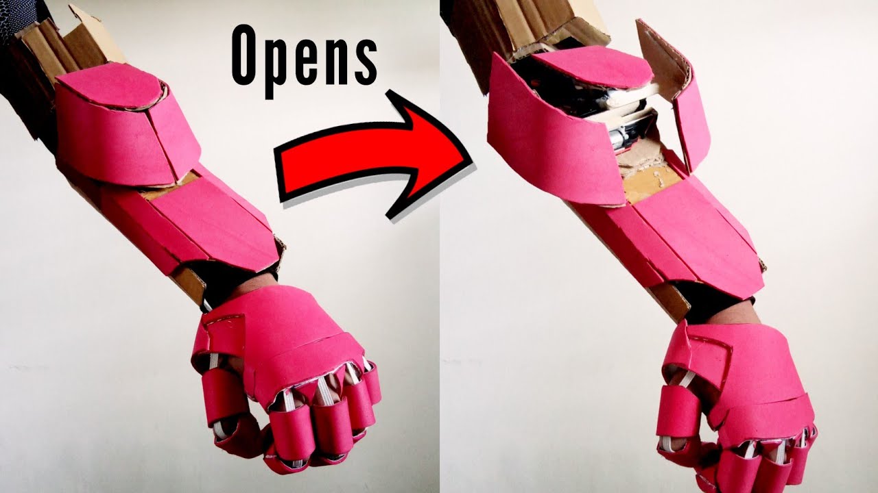Making the Iron Man Arm: Opening and Closing Cardboard