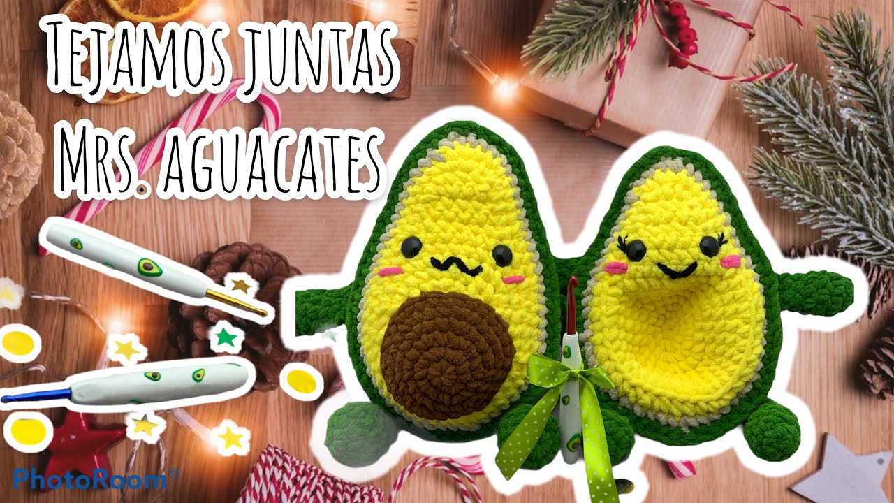 Aguacate Kawai amigurumi 🥑 avocado lovers a tejer 🙌🏻😍
