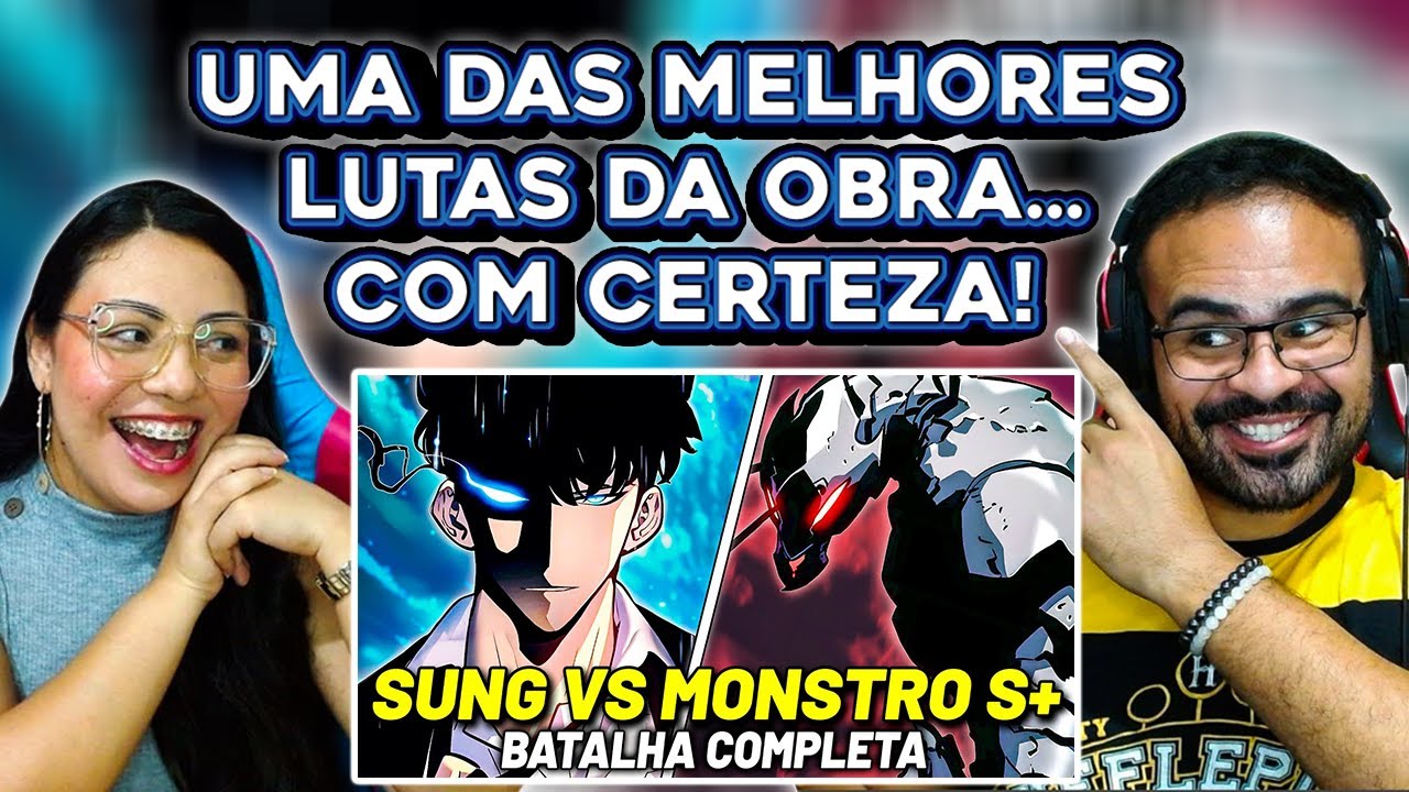 REACT JOVEM OTAKU | SUNG JIN WOO VS BERU BATALHA COMPLETA