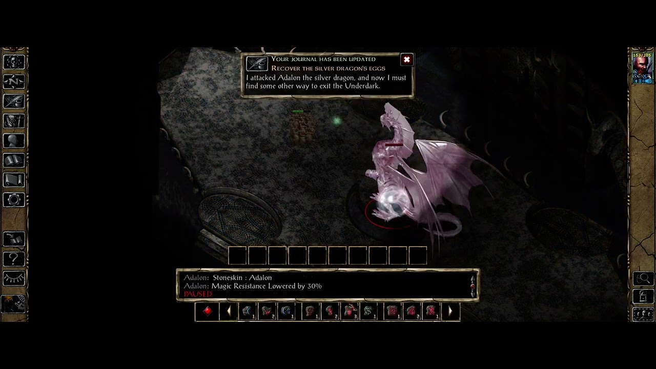 Baldur's Gate 2 - Solo Kensai/Mage vs Silver Dragon