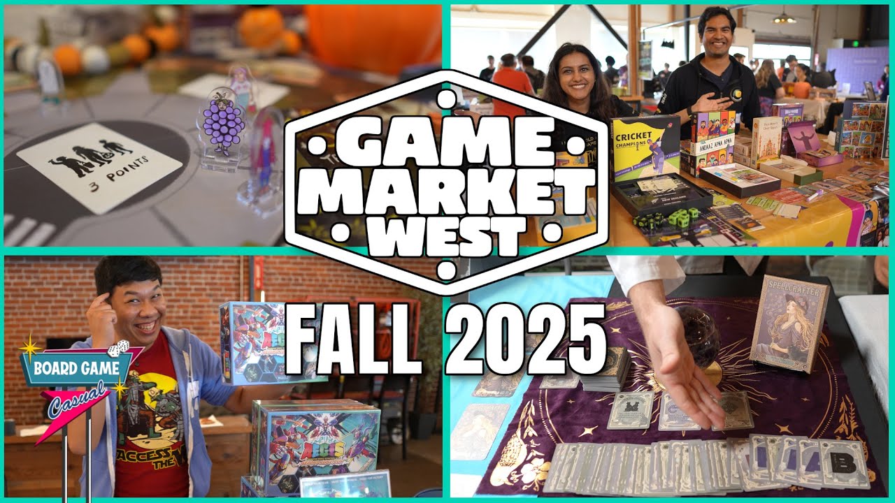 Game Market West Fall 2025 - Indie board games, designer interviews, and more!