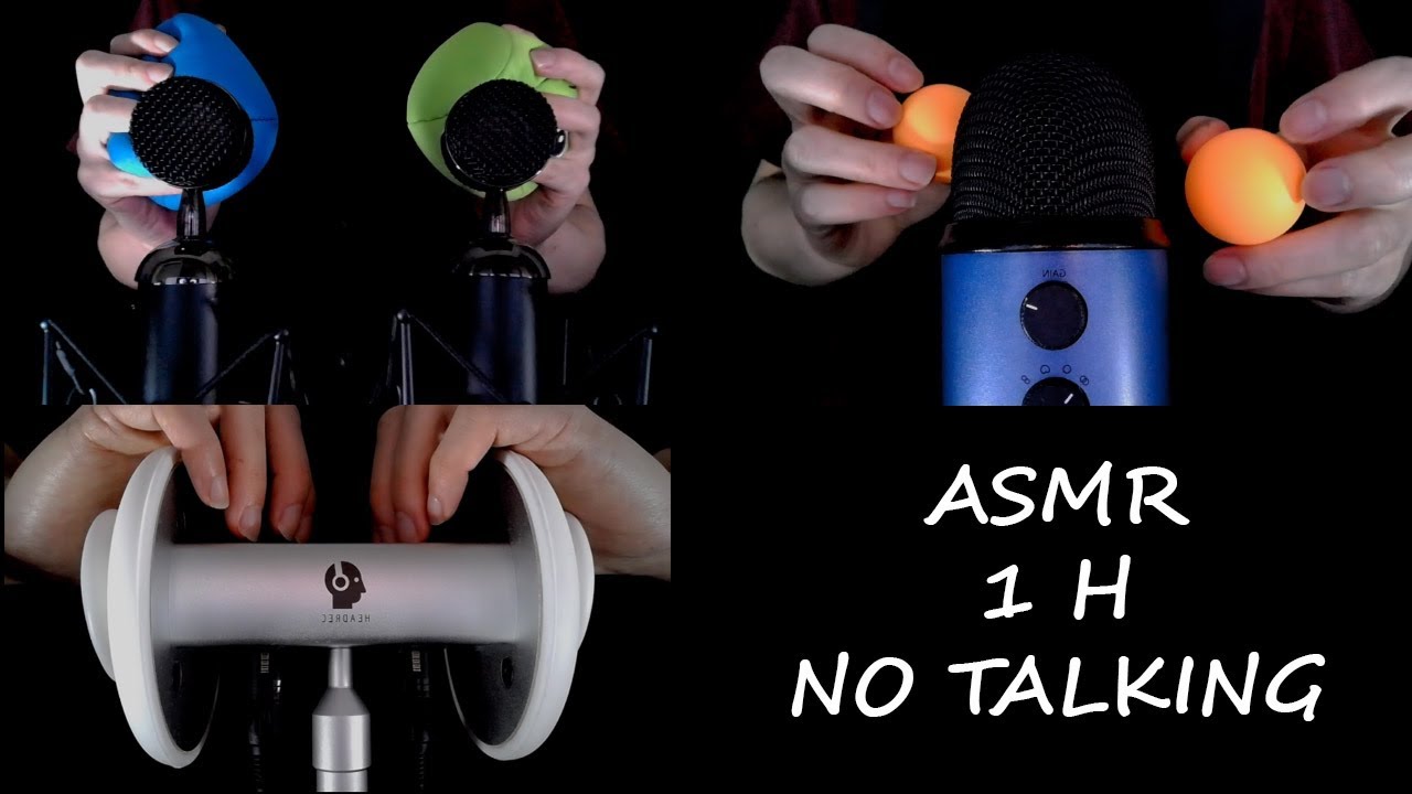 ASMR 1 H NO TALKING 10 sonidos en 3 micrófonos diferentes