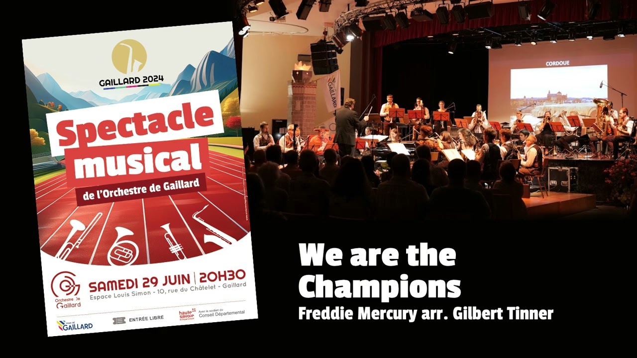 We are the Champions - Freddie Mercury arr. Gilbert Tinner