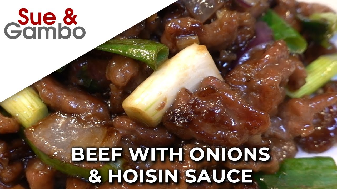 Beef with Onions and Hoisin Sauce