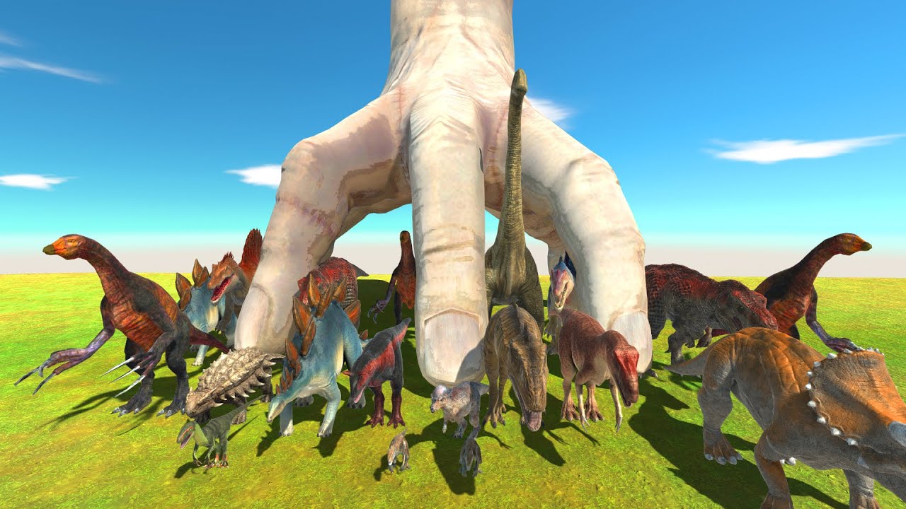 5 Leve Hand Wednesday Attack Dinosaurs - Animal Revolt Battle Simulator