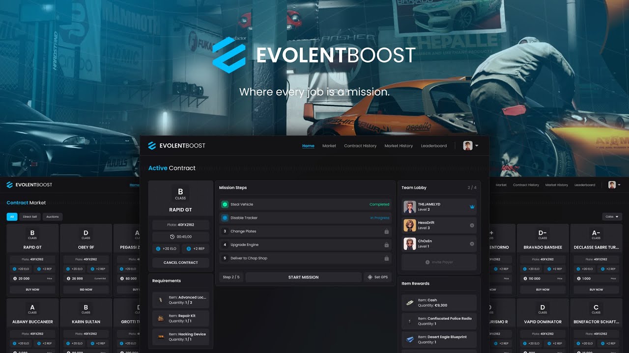 FiveM | EVOLENT Advanced Boosting System