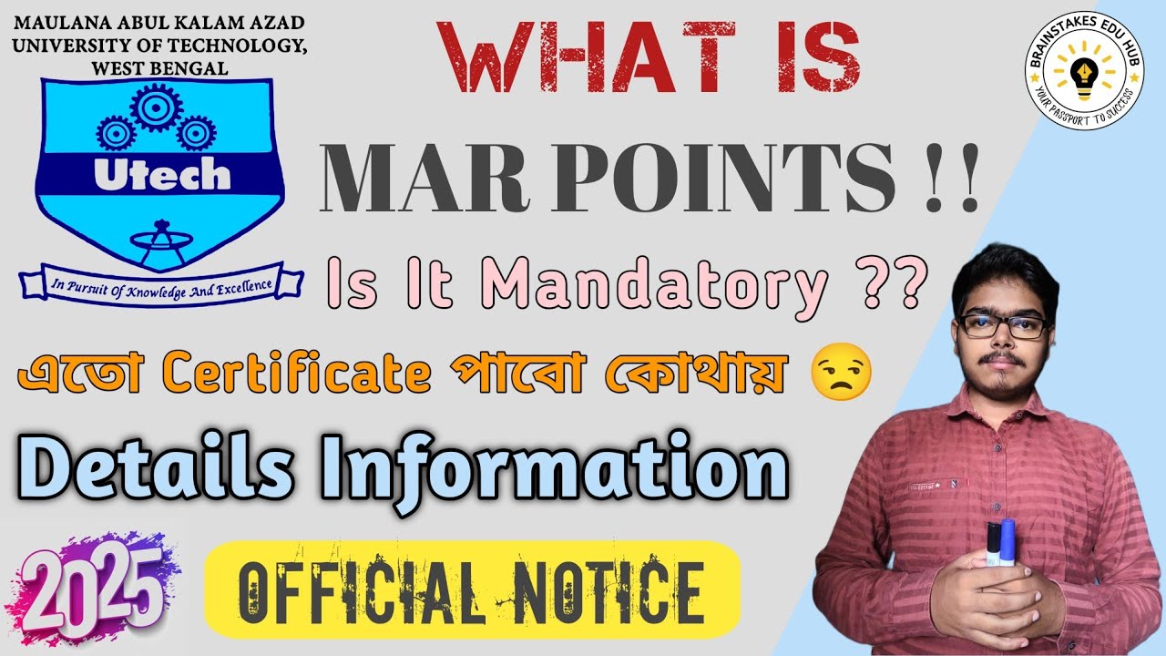 Complete Guide to MAR in MAKAUT University | How to Earn MAR Points #makaut #maractivity #moocs