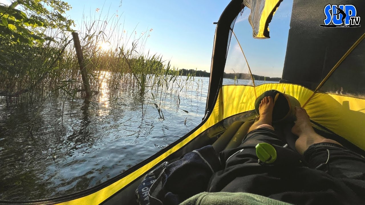 SCHLAFEN 💤 auf dem schwimmenden SUP-Board | Mikroabenteuer am See