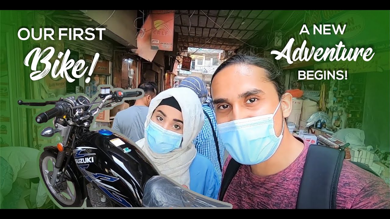 Our First Bike | New Suzuki GS 150 SE | Mcleod Road Lahore | Couple Bikers in Pakistan | Moto Vlog