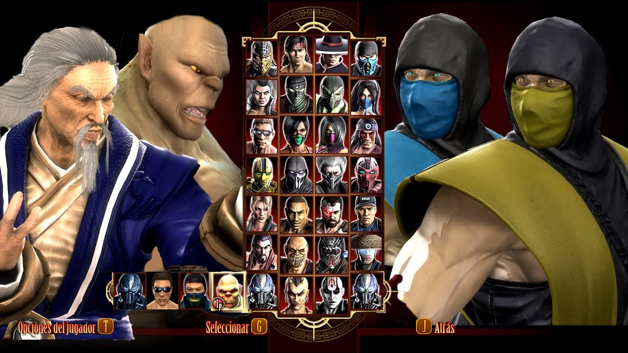 Mortal Kombat Skins Klassic Goro Shang Tsung Smoke Rain costumes pc mod MK Komplete Edition MK9 MKKE