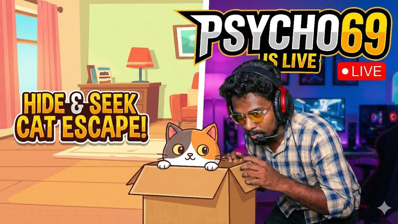 PSYCHO69 GAMING [ HIDE AND SEEK : CAT ESCAPE ] LIVE STEAM IN TELUGU
