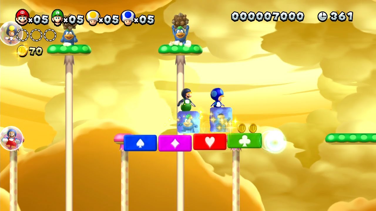 New Super Mario Bros. U - Dehesa Bellotera-CASTILLO y Dunas Pasteleras-5 - Viajes en hielo (Wii U)